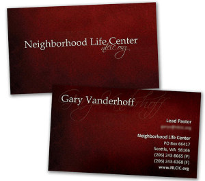 Custom Made Plastic Business Card