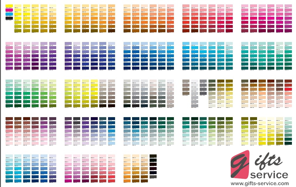 PANTONE Colour Chart