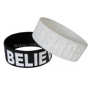 Promotional 1 inch Silicone Bracelets