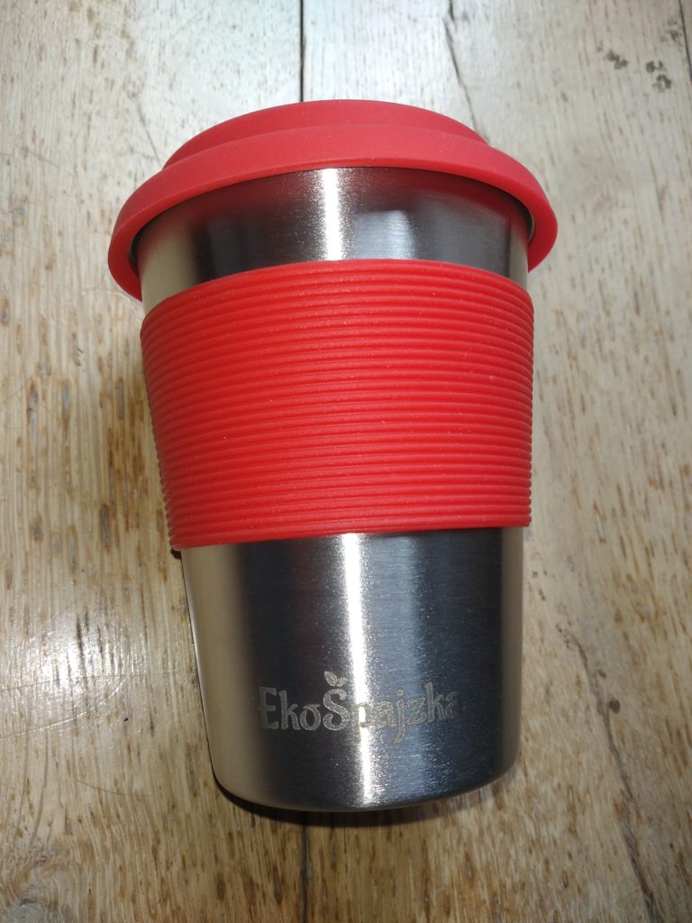 Ecological returnable steel cups made on custom demand