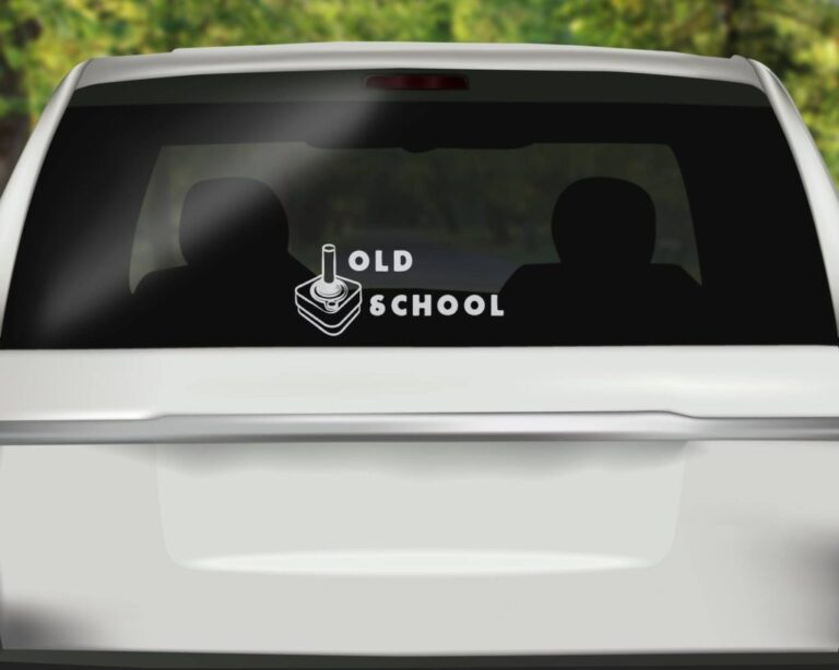 Classic 3D car sticker old school