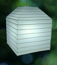 Square customised lanterns