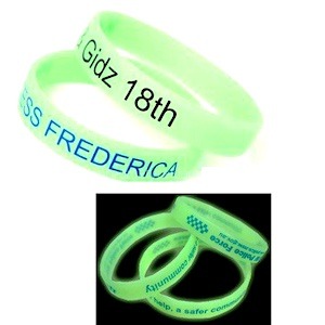 Glowing in the Dark Silicone Bracelets