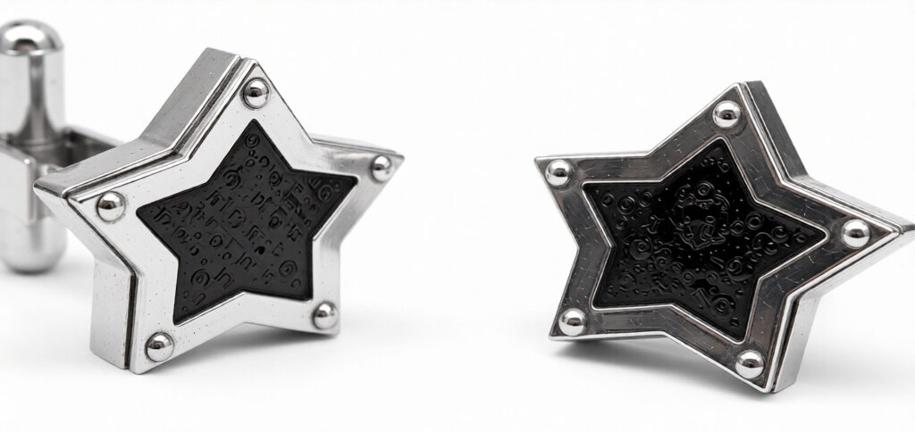 butoni camasa persoanlizati stea