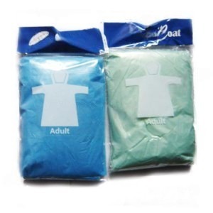 promotional disposable plastic raincoat