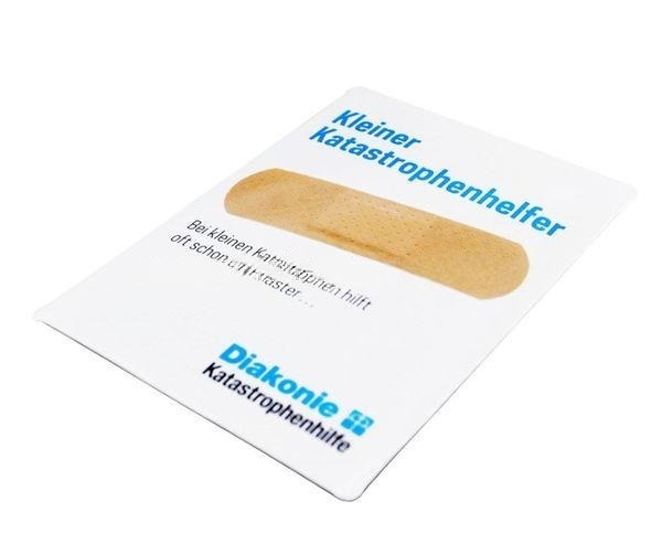 logozott kartondobozos sebtapaszok