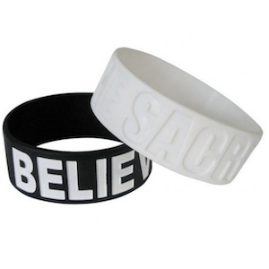 Wide Silicone Bracelets with Printing