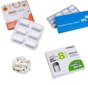 gume de mestecat branduite