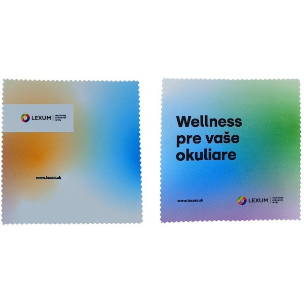 Kompaktní hadřík na brýle na přání klienta